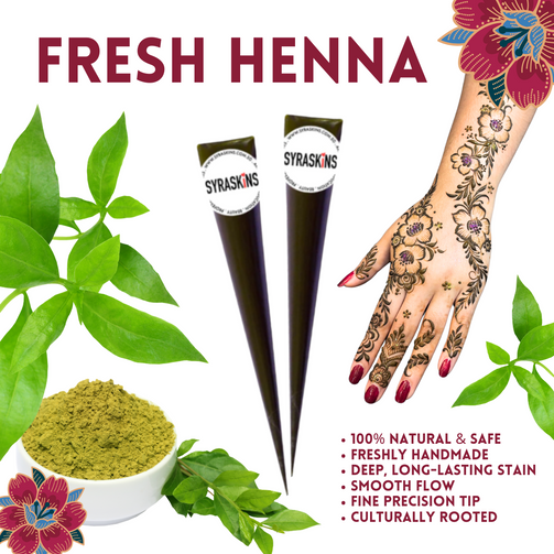 1 Fresh Henna Cone - SyraSkins Pte. Ltd.