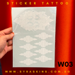 White 03 Sticker Tattoo - Floral Dome