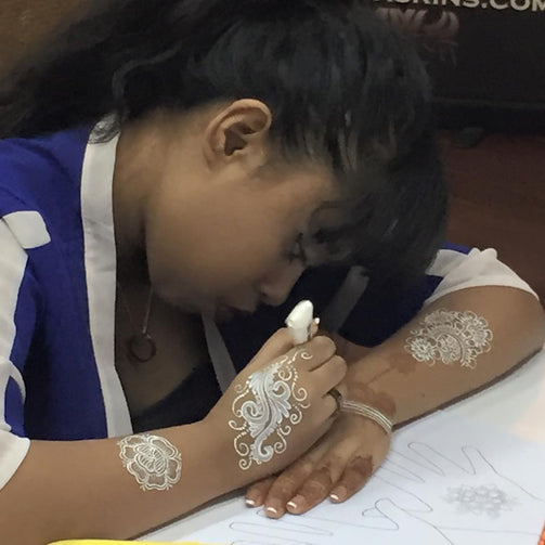 Henna Class 8 - White Henna (3 Hours) - SyraSkins Pte. Ltd.