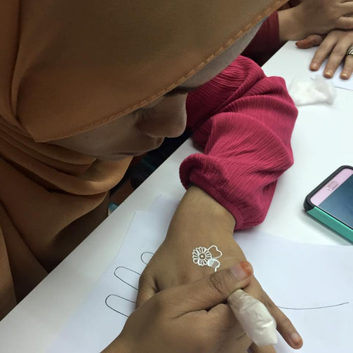 Henna Class 8 - White Henna (3 Hours) - SyraSkins Pte. Ltd.