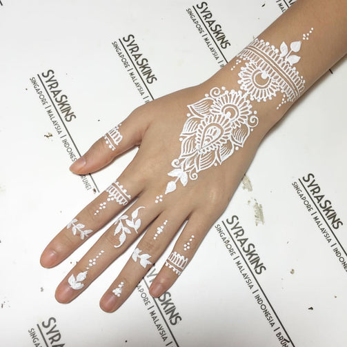 Henna Class 8 - White Henna (3 Hours) - SyraSkins Pte. Ltd.
