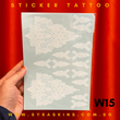 White 15 Sticker Tattoo - Floral Lace Applique