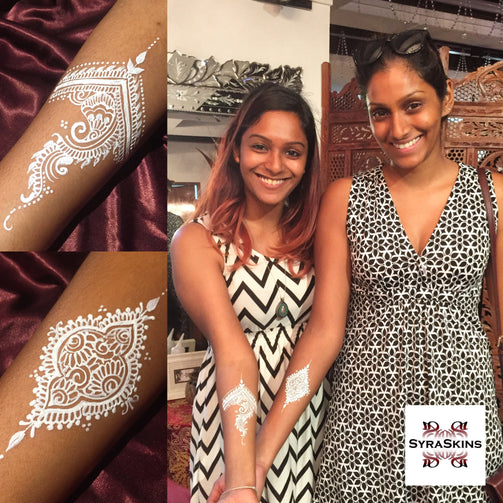 Waterproof White Henna Bottle - 100ml + 100ml - SyraSkins Pte. Ltd.