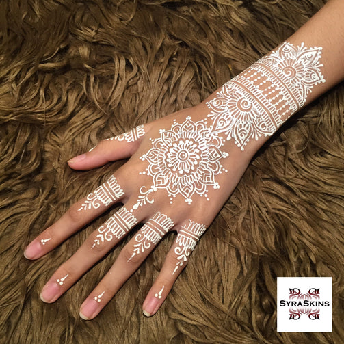 Waterproof White Henna Bottle - 100ml + 100ml - SyraSkins Pte. Ltd.