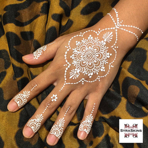 Waterproof White Henna Bottle - 100ml + 100ml - SyraSkins Pte. Ltd.